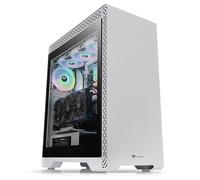 Thermaltake S500 TG Snow, Boîtier PC Midi Tower ATX/microATX/Mini-ITX, blanc, 2x3.5", 2x2.5", 2xUSB 2.0, 2xUSB 3.2 Gen 1, 2x140mm+1x120mm, verre trempé