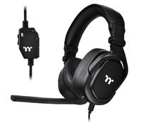 Thermaltake Micro-casque Gaming Argent H5 Stereo filaire noir – volume réglable, mise en sourdine