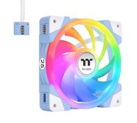 Thermaltake SWAFAN EX 12 ARGB Ventilateur de refroidissement, bleu hortensia, 3 ventilateurs, 500 ~ 2000 tr/min, connexion magnétique, pales réversibles, synchronisation avec logiciel MB RVB,