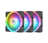 Thermaltake SWAFAN EX 12 ARGB Ventilateur de refroidissement pour PC, 3 ventilateurs, 500~2000 tr/min, connexion magnétique, pales réversibles, synchronisation avec logiciel MB RVB,