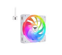 Thermaltake SWAFAN EX12 ARGB, Kit de 3 ventilateurs 140mm Blanc, 500-2000 tr/min, 81.6 CFM, 38.8 dBA, Pression 3.17 mmH2O, 12V