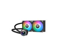 Thermaltake TH240 ARGB - Refroidisseur liquide AIO CPU, radiateur 276mm, 2x120mm ARGB, 500-2000 RPM, 57.05 CFM, sockets Intel/AMD, noir