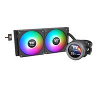 Thermaltake TH240 V2 Ultra EX ARGB AIO Refroidisseur de processeur/bloc d'eau 2,1" LCD/ventilateur 120 x 2/connexion rapide magnétique/contrôle de synchronisation MB ARGB/contrôle logiciel LCD/CL-W414