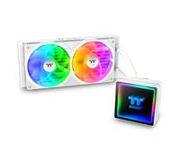Thermaltake TH240 V3 ARGB CPU Liquid Cooler; Intel/AMD; 1x240mm 500~2500rpm Single Frame ARGB Fan; Radiateur 240mm; Miroir Infinity ARGB; Tête de pompe rotative; Neige, CL-W467-PL12SW-A