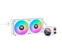 Thermaltake TH280 V2 Ultra EX Snow ARGB Refroidissement AIO 280mm | TFT-LCD 2,1" 480x480, Connexion MagForce 2.0, 2xCT140 EX ARGB Sync PWM, Compatible Intel LGA1851/1700 et AMD AM5