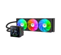 Thermaltake TH360-S V3 ARGB CPU Liquid Cooler; Intel/AMD; 1x360mm 500~2500rpm Single Frame ARGB Fan; 4.9 "Segment Code LCD; Tête de pompe rotative; Logiciel LCD segmenté TT; Noir; CL-W470-PL12SW-A