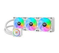 Thermaltake TH420 ARGB Sync Refroidisseur liquide tout-en-un Snow Edition, AMD (AM5/AM4) Intel (LGA 1700/1200), radiateur haute efficacité de 420 mm, CL-W369-PL14SW-A
