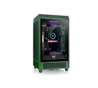 mini-tour Thermaltake The Tower 200 Boîtier PC vert racing 2 ventilateurs pré-installés, fenêtre latérale, filtre anti-poussière