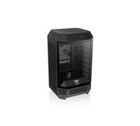 Thermaltake The Tower 250 Boîtier PC Mini-ITX Vertical, Compatible AIO 360mm, 2 Ventilateurs CT120 Inclus, Verre Trempé | Mini Tour | Noir