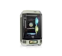 Thermaltake The Tower 250 Matcha Green Mini Tower PC, Écran LCD 3.9", 2x120mm avant, Mini-ITX, 1x3.5", 2x2.5", USB 3.2 Gen1/Gen2, SPCC