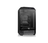 Thermaltake The Tower 300 Boîtier PC Micro-ATX | Forme Prisme Octogonal, Design Vertical, Supporte Watercooling AIO 420mm & GPU RTX 4090, Jusqu'à 8 Ventilateurs | Noir