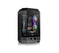Thermaltake The Tower 300 Micro Tower Noir, micro ATX/Mini-ITX, 3x 3.5", 3x 2.5", USB 3.2, Vent. 2x140mm, Rad. jusqu'à 420mm, SPCC/Verre Trempé