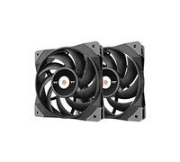 Thermaltake Ventilateur de boîtier TOUGHFAN 12 – 12 cm Noir – Lot de 2