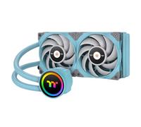 Thermaltake TOUGHLIQUID 240 ARGB Sync Carte mère - Turquoise Edition AMD/AM5/Intel LGA1700 Système de Refroidissement Liquide Tout-en-Un 240 mm Radiateur CPU Cooler CL-W319-PL12TQ-A