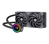 Thermaltake TOUGHLIQUID 240 ARGB Sync Refroidisseur liquide tout-en-un pour processeur AMD (AM5/AM4)/Intel (LGA 1700/1200), radiateur haute efficacité de 240 mm CL-W319-PL12BL-B