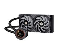 Thermaltake TOUGHLIQUID - Refroidisseur liquide Ultra 240 AIO AMD (AM5/AM4) Intel (LGA 1700/1200) Écran LCD rotatif de 5,3 cm, ventilateur de radiateur TT RGB Plus/Alexa/Razer Chroma compatible