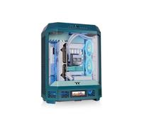 Thermaltake Tour intermédiaire Tower 600 ; 2 ventilateurs CT de 140 mm inclus ; support de radiateur 420 mm ; dégagement du GPU 400 mm ; support de connecteur caché ; emplacements PCIe rotatifs ; bleu