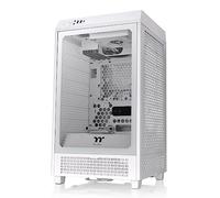 Thermaltake Tower 200 Snow Mini-ITX Boîtier d'ordinateur avec 2 Ventilateurs CT140 de 140 mm et Prise en Charge d'une Longueur de GPU jusqu'à 380 mm Blanc