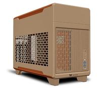 Thermaltake TR100 Boîtier PC Mini-ITX Compact Double Chambre, PCIe 4.0 Riser Inclus, Gravel Sand