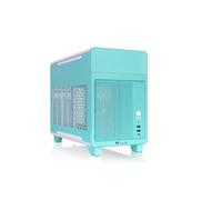 Thermaltake TR100 Boîtier PC Mini-ITX Compact Double Chambre, PCIe 4.0 Riser Inclus, Mint Strawberry
