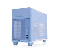 Thermaltake TR100 Mini Tower Bleu - Boîtier PC Mini-ITX, 2x2.5", 3 Slots, USB 3.2 Gen1/Gen2, Radiateurs 240mm, SFX, SPCC, Acier, 179x391x294mm