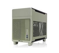 Thermaltake TR100 Mini Tower Vert - Boîtier PC Mini-ITX, 2x 2.5", 3 slots, USB 3.2 Gen 1/Gen 2, Radiateurs 120/240mm, SFX, 179x391x294mm