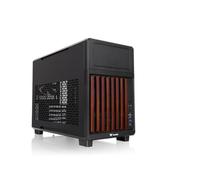 Thermaltake Boîtier mini tower TR200 WS – Panneau bois, USB-C 3.2 +2 USB 3.0, Ventil. 120 mm, Noir