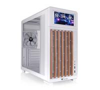 Thermaltake TR300 WS ; écran LCD de 6 Pouces préinstallé ; Bordure en Bois ; Tour intermédiaire ; 1 Ventilateur PWM de 120 mm Inclus ; Support ATX/mATX/mITX ; Support de radiateur de 360 mm