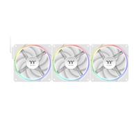 Thermaltake Ventilateurs de boîtier TS120 EX RGB – 120 mm PWM, pression optimisée – Lot de 3 Blanc