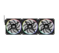 Thermaltake Ventilateur de boîtier TS 120 EX RGB – 120 mm PWM, éclairage RGB, lot de 3, noir