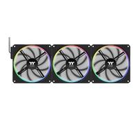 Thermaltake Ventilateur de boîtier TS 140 EX RGB 140 mm PWM Éclairage RGB Lot de 3 Noir