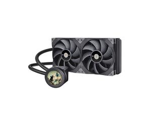 Thermaltake TT Toughliquid Ultra 280 - Refroidisseur liquide AIO, 2 ventilateurs 140mm, 500-2000 tr/min, 119.1 CFM, Radiateur aluminium 314x140x27mm, Compatible Intel