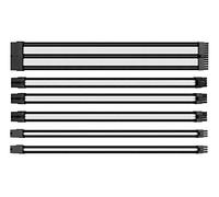 Thermaltake TtMod AC-048-CN1NAN-A1 Kit de câble d'alimentation ATX/EPS/PCI-E 8 Broches PCI-E/6 Broches avec Peignes, Blanc/Noir