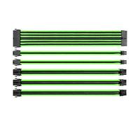 Thermaltake Ttmod Sleeved Cable - Cble Rallonge pour Blocs d'alimentation avec Extra Sleeves - Noir/Vert