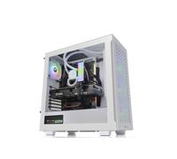 Thermaltake V350 TG ARGB Air Snow White | Châssis PC | Boîtier Moyen ATX-Tour | Verre trempé 4 mm | 4 Ventilateurs y Compris | Blanc