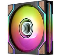 Thermaltake Ventilateur pour PC bois (l x H x P) 124 x 120 x 28 mm avec éclairage LED, avec commande d'éclairage RGB