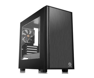 Thermaltake Versa H17 Micro Tower Noir (CA-1J1-00S1WN-00) Micro ATX/Mini-ITX, 2x2.5/3.5", Vent. 120mm, USB 3.2 Gen 1, SPCC, Sans Alimentation