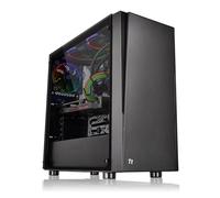 Thermaltake Versa J21 Edition Verre Trempé, Boîtier PC Midi Tower Noir, ATX/microATX/Mini-ITX, 2x3.5", 4x2.5", USB 3.2 Gen 1, Ventilation 120mm, Refroidissement liquide jusqu'à 360mm