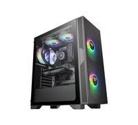 Thermaltake Versa T25 TG - Tour midi - PC - SPCC - Verre trempé - Noir - ATX - micro ATX - Mi Thermaltake