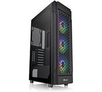 Thermaltake Boîtier PC Versa T27 TG ARGB CA-1W2-00M1WN-01 Noir – 3 ventilateurs ARGB, verre trempé