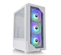 Thermaltake View 200 TG Snow ARGB CA-1X3-00M6WN-00 Boîtier d'ordinateur en Verre trempé avec Ventilateur ARGB Avant 3 x 120 mm
