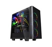 View 21 TG - Tempered Glass Edition - tour - ATX - pas d'alimentation - noir - USB/Audio