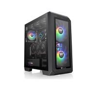 Thermaltake View 300 MX - Boîtier PC Midi Tower Noir, ATX/EATX/Micro-ATX/Mini-ITX, 2x200mm avant, 1x120mm arrière, USB 3.2 Gen1/Gen2 Type A/C