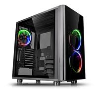 Thermaltake View 31 RGB Boîtier d'ordinateur de Gaming en Verre trempé SPCC ATX ATX ATX ATS avec 3 Anneaux LED RVB pré-installé CA-1H8-00M1WN-01