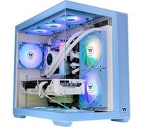 Thermaltake Boîtier PC View 380 TG ARGB Hydrangea Blue – Moyen tour, verre trempé, bleu clair