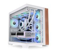 Thermaltake View 380 WS ARGB Blanc : Boîtier PC Midi Tower ATX/microATX/Mini-ITX, 1x3.5", 2x2.5", Vent. Latéraux 3x120mm, Rad. max 360mm, USB 3.2
