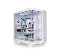 Thermaltake View 380 XL TG ARGB Blanc - Boîtier PC Midi Tower ATX/microATX/Mini-ITX, 1x3.5", 2x2.5", USB 3.2 Gen 1/Gen 2, Vent. 3x120mm, Refroidissement liquide
