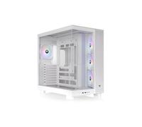 Thermaltake Boîtier PC View 380 XL TG ARGB – Moyen tour ATX – 4x120mm A-RGB inclus – Snow Blanc