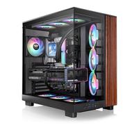 Thermaltake View 380 XL WS ARGB Midi Tower Noir, SPCC/Verre Trempé, ATX/micro ATX/Mini-ITX, 1x3.5", 2x2.5", 4x120mm ARGB, USB 3.2, Refroidissement liquide