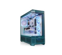 Thermaltake View 600 TG | Full Tower Chassis E-ATX | Design panoramique avec 4 panneaux en verre trempé | Compatible avec des radiateurs jusqu'à 420mm et 10 ventilateurs de 140mm | Transformative Teal